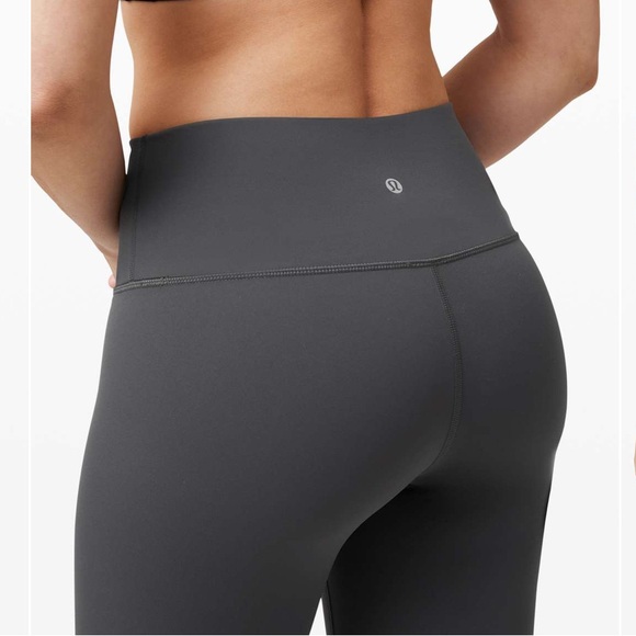 Lululemon Athletica Wunder Under Crop High Rise Full on Luxtreme Graphite Gray - Picture 3 of 7
